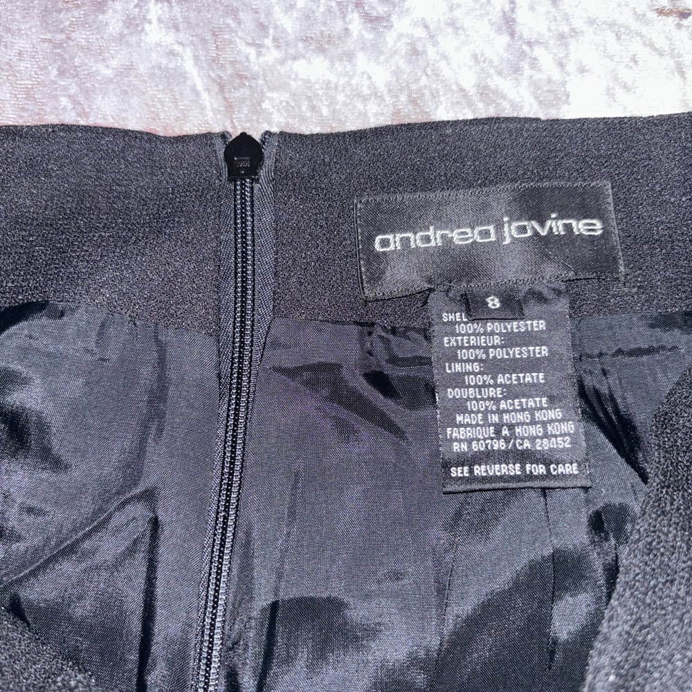 Andrea Jovine Men's Classic Navy Dress Pants - Picture 8 of 9